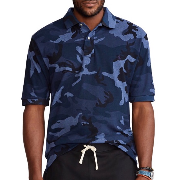 POLO RALPH LAUREN BLUE CAMO POLO - Picture 10 of 13